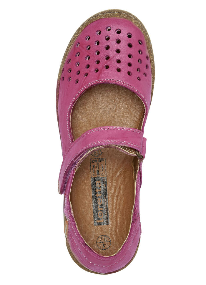 ELENA EDEN Slipper aus schattiertem Nappaleder FUCHSIA