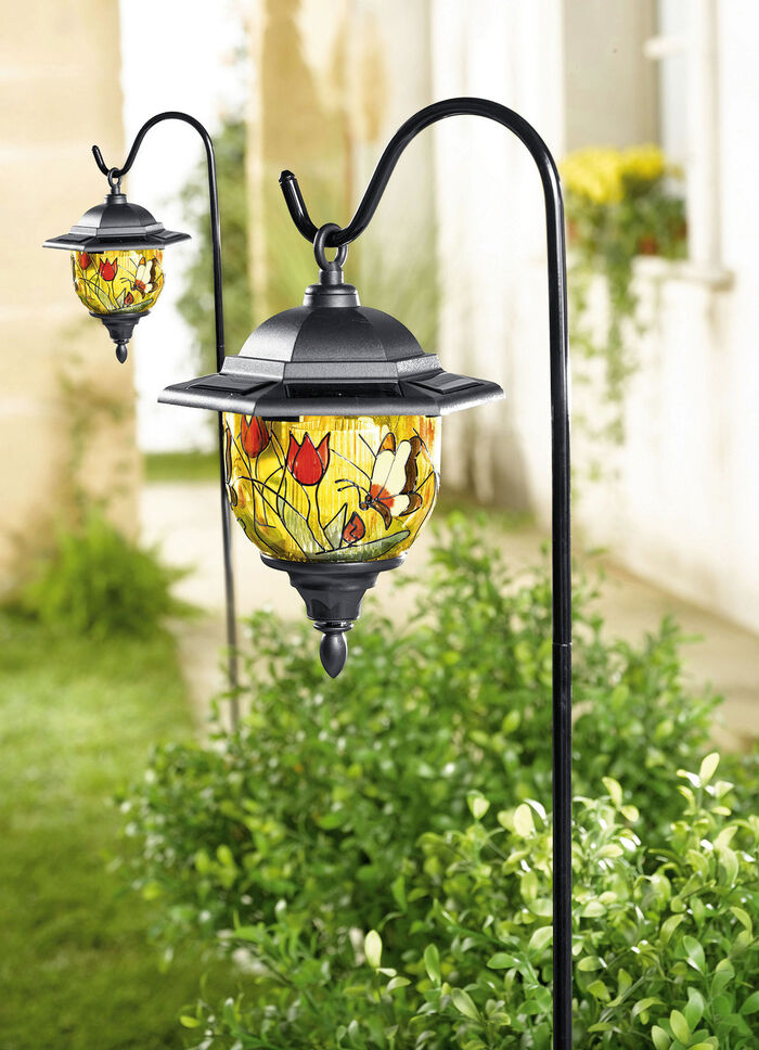 Tiffany-Solarleuchten, 2er-Set 