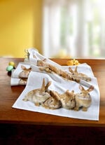 Geschirrt&uuml;cher mit Hasen-Motiv, 2er-Pack 