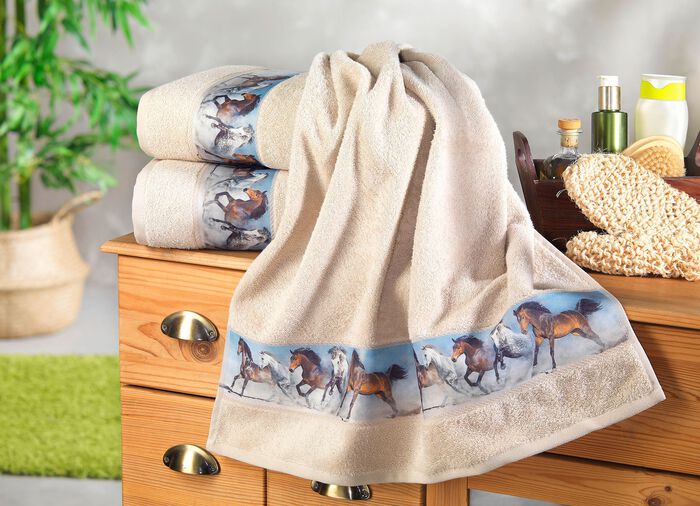 Frottier-Serie mit Digitaldruck 