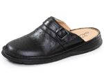 GINO GALANTE, klassische Herren-Clogs, aus Leder SCHWARZ