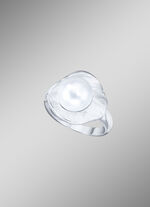 Damenring im nordischen Design mit S&uuml;&szlig;wasser-Zuchtperle 