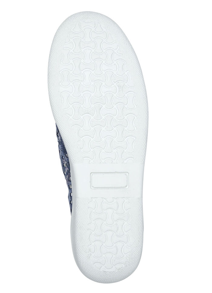 ELENA EDEN, sommerliche Damen-Slipper, Weite G, mit herausnehmbarem Fußbett JEANS
