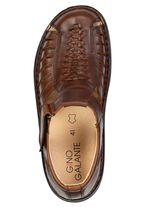 GINO GALANTE, leichte Herren-Sandalen, aus Leder COGNAC