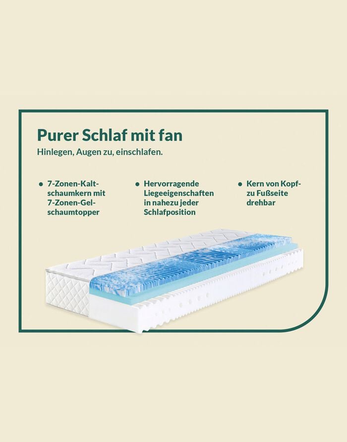 7-Zonen-Matratzen &bdquo;fan Sweet Dream XXL&ldquo; 