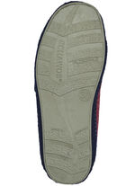 Atmungsaktive Damen-Hausschuhe, mit Klettverschluss BORDEAUX