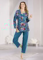 Zweierpack Schlafanzüge mit gebogten Abschlüssen  