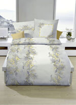 Bügelleichte Bettwäsche-Garnitur mit Reißverschluss 