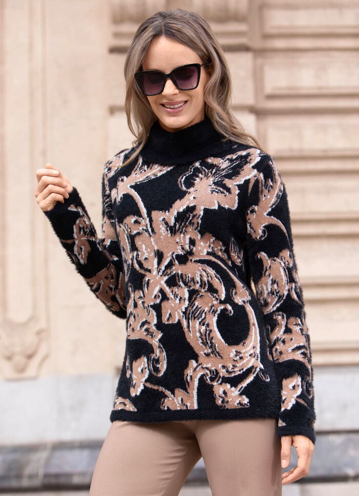 Pullover mit Effektgarn 