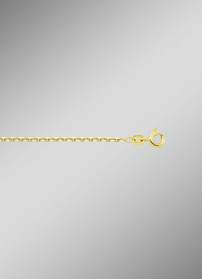 Diamantierte Ankerkette aus Gold 