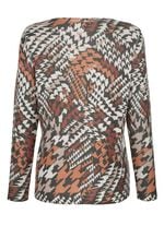 Pullover in grafischem Dessin 