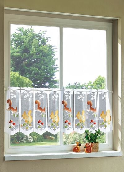 Herbstlicher Kurzstore mit Eichh&ouml;rnchen 