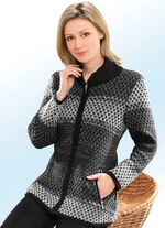 Strickjacke in Garnmix 