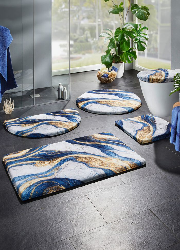 Badgarnitur in barfu&szlig;weicher Qualit&auml;t BLAU