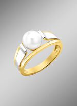Moderner Damenring mit S&uuml;&szlig;wasser-Zuchtperle 