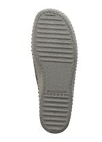 Textil-Pantoffel mit anatomisch geformtem Fu&szlig;bett GRAU-SCHWARZ