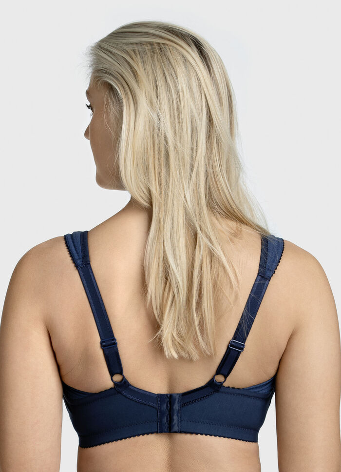 Miss Mary BH mit strukturierten Eins&auml;tzen MARINE