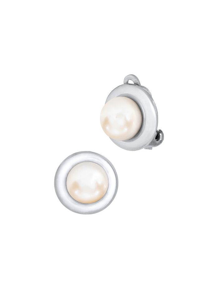 Ohrclips aus Silber und Perlen - ein Hauch von Eleganz 