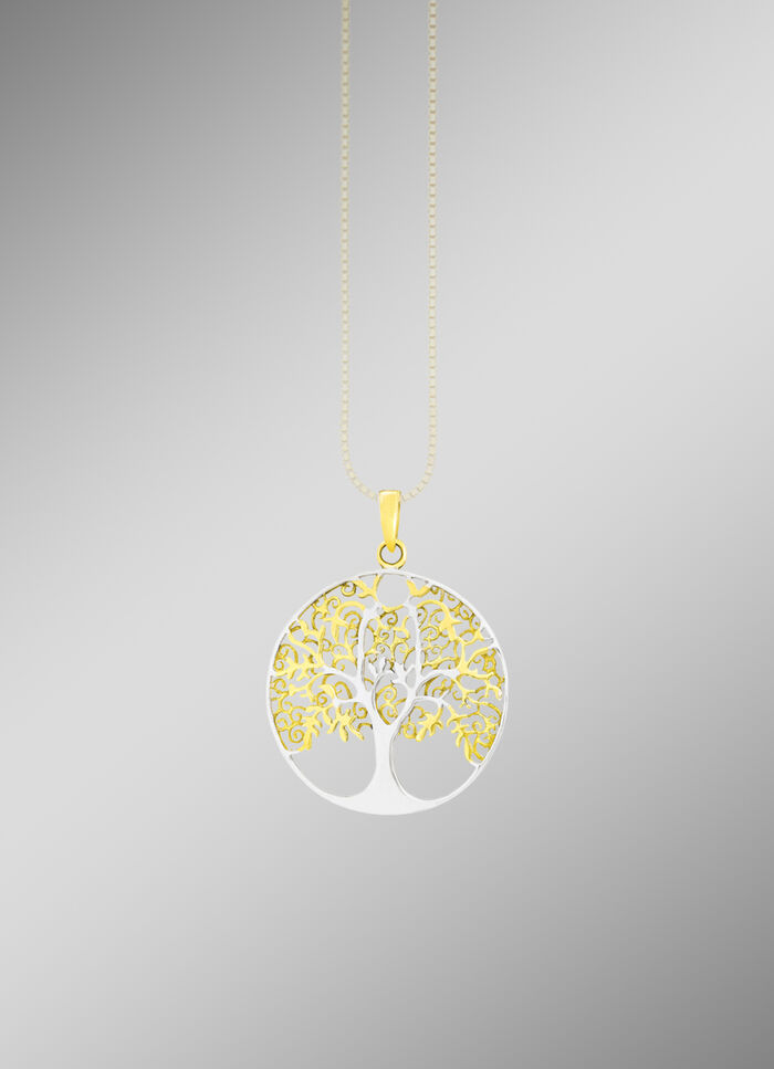 Lebensbaum-Anh&auml;nger aus Silber 