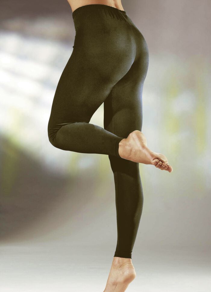 Leggings mit bequemem Dehnbund in 3 Farben OLIV