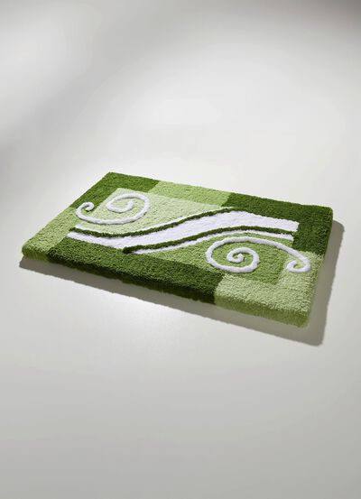 Badvorleger mit rutschhemmend beschichteter R&uuml;ckseite 