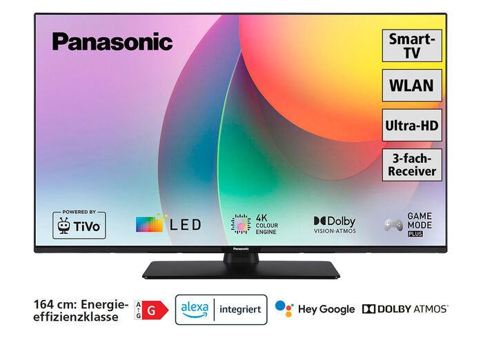 Panasonic 4K-Ultra-HD-LED-Smart-Fernseher SCHWARZ
