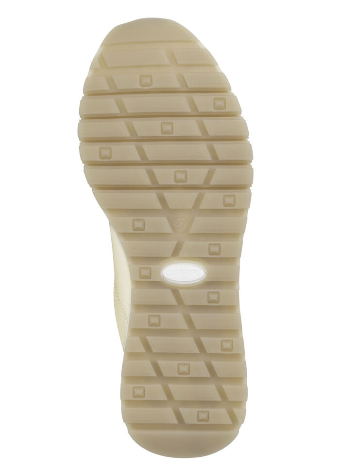 ELENA EDEN Sneaker aus schimmerndem Nappaleder CHAMPAGNER