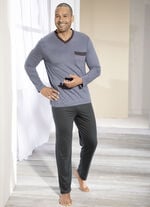 Schlafanzug mit Modal, V-Ausschnitt und Brusttasche 