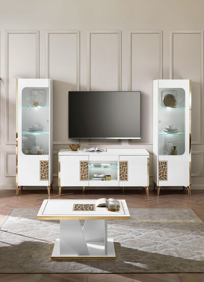 Möbelprogramm mit LED-Beleuchtung 