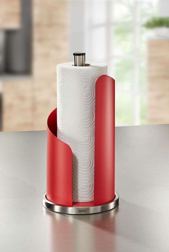 Rollenhalter &ndash; aus Edelstahl ROT