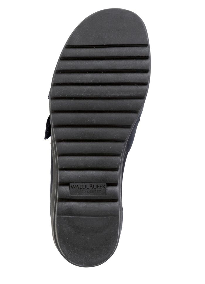 Waldl&auml;ufer, bequeme Damen-Sandalen, Weite H, mit herausnehmbarem Fu&szlig;bett MARINE