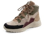 Waldläufer, bequeme Damen-Stiefeletten, Weite H, mit herausnehmbarem Fußbett TAUPE-MULTICOLOR