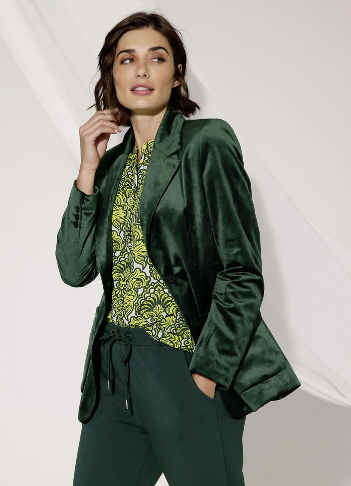 Blazer mit Reverskragen 