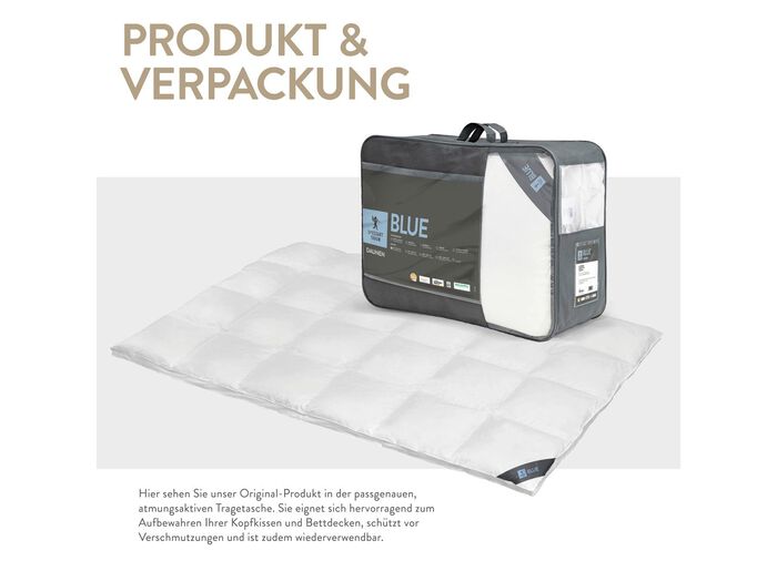 In Deutschland hergestelltes Daunenprogramm aus dem Hause Spessarttraum 