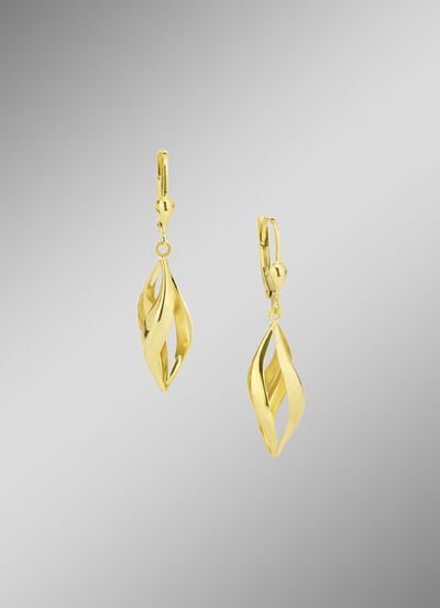 Durchbrochene Ohrringe aus Gold 