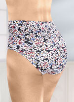 Viererpack Slips mit farbbrillantem Blümchendessin 