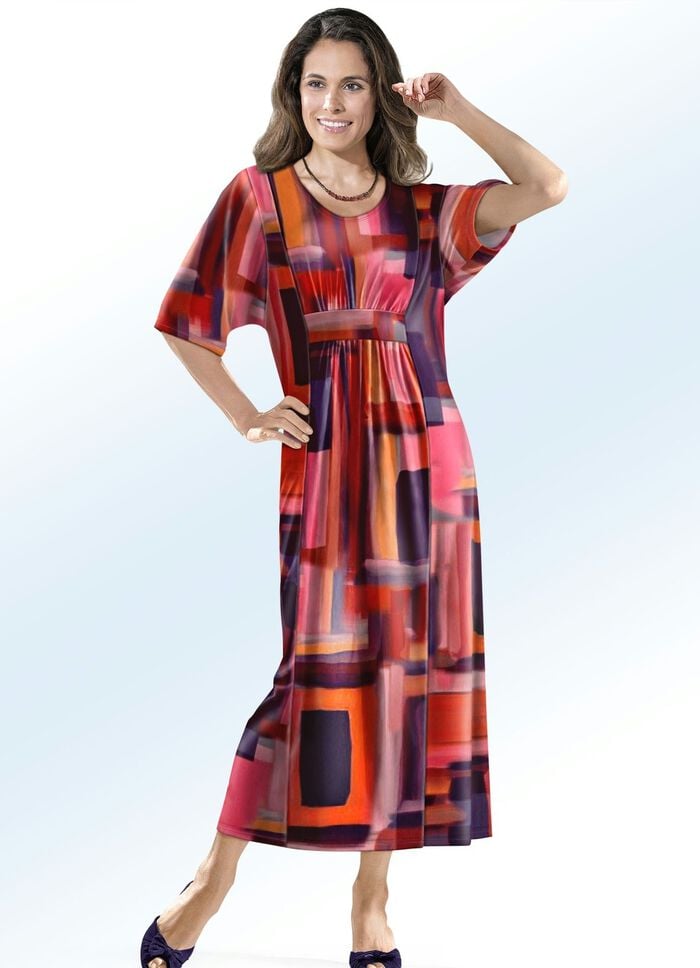 Kaftan mit farbbrillantem Inkjet-Druck 