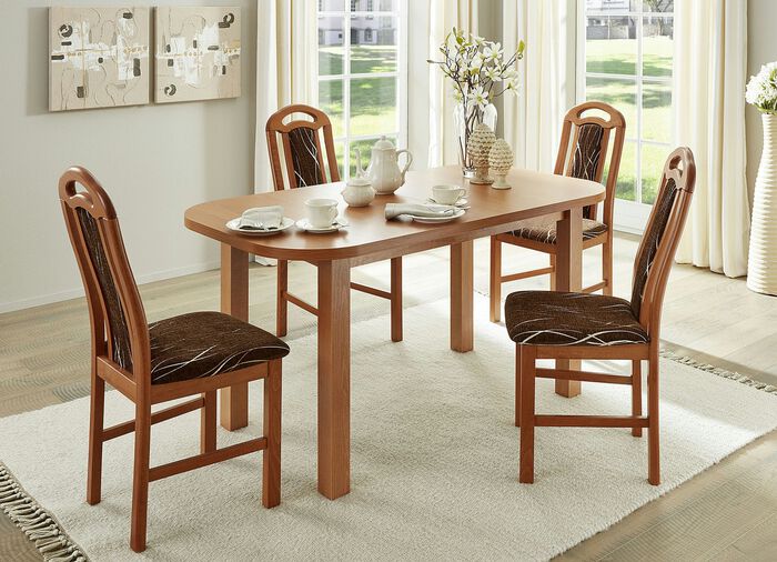 Essgruppe, 5-teilig ERLE-BRAUN