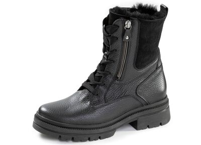 Waldl&auml;ufer, gef&uuml;tterte Damen-Stiefeletten, Winterschuhe, Weite H, mit Lammfell 