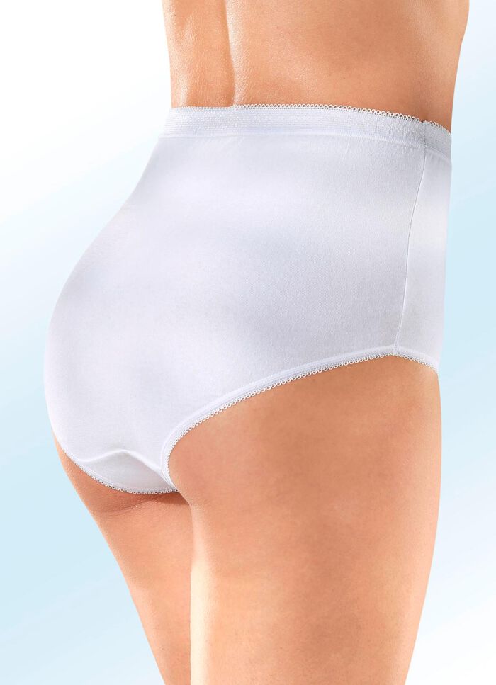 Fünferpack Slips mit elastischen Abschlüssen, auch als Spar-Zehnerpack erhältlich 