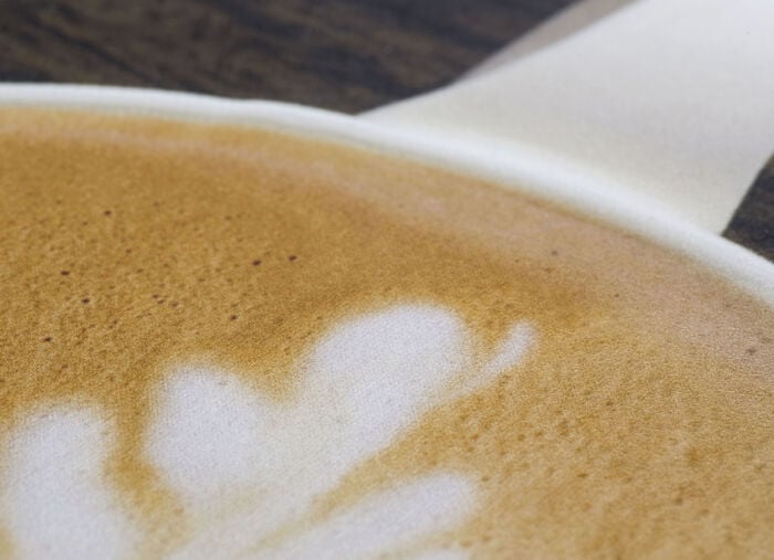 Küchenläufer Kaffeetassen, mit rutschhemmender Rückseite BRAUN