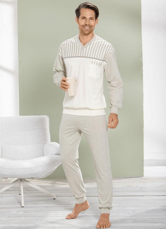 Götting Schlafanzug mit Bündchenabschlüssen 