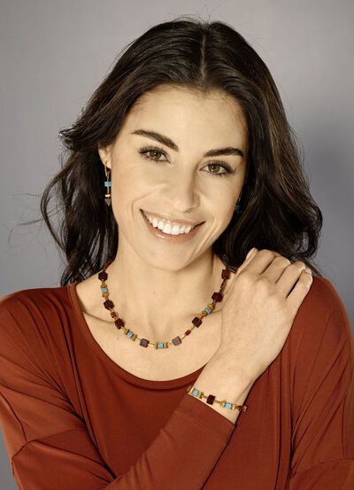 Armband mit Bernstein und Türkis 