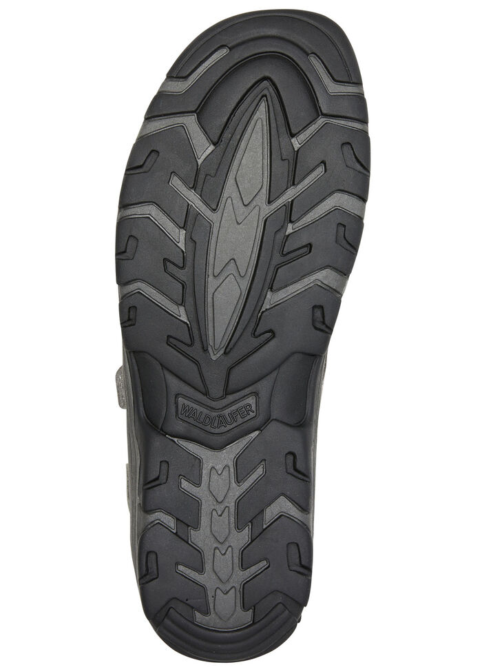 Waldläufer, sportliche Damen-Sandalen, Weite H, mit herausnehmbarem Fußbett GRAFIT-HELLGRAU