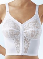 Susa BH in langer Form, mit Vorderverschluss WEISS