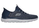 SKECHERS, Herren-Sneaker, mit geformter Slip-Ins Fersenplatte 