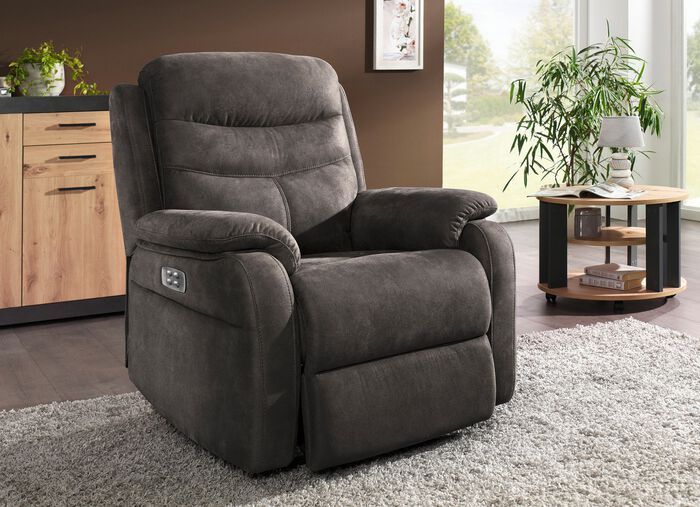 Elektrisch verstellbarer TV-Sessel mit Motor und Aufstehhilfe 