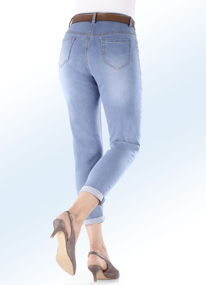 Basic-Jeans in 7/8-L&auml;nge HELLBLAU