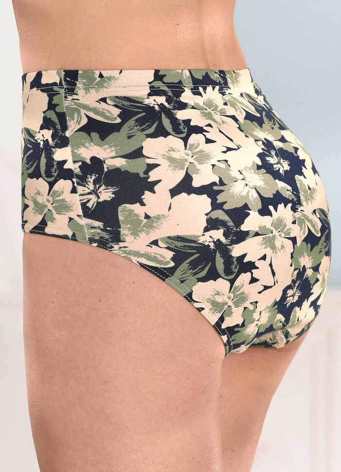 Viererpack Slips mit h&uuml;bschem Floraldessin 