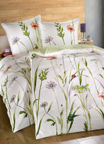 Mako-Satin Bettwäsche-Garnitur mit Reißverschluss 